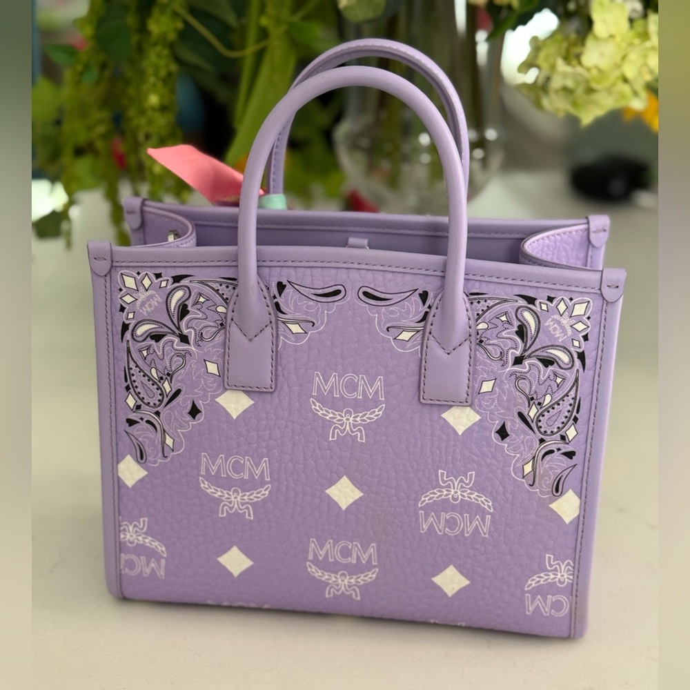 MCM Anna München Visetos Small Tote Bag - Never Worn